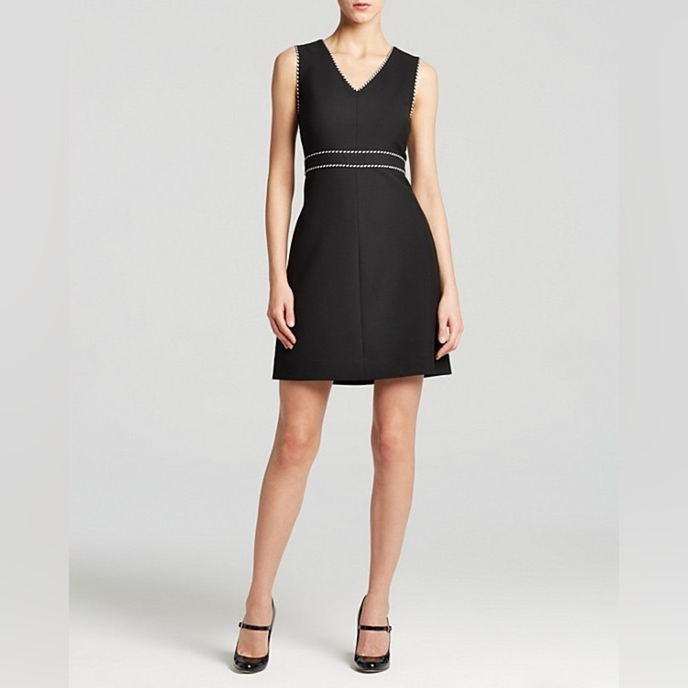 Diane von Furstenberg Leelou Black Mini Dress, size 4
